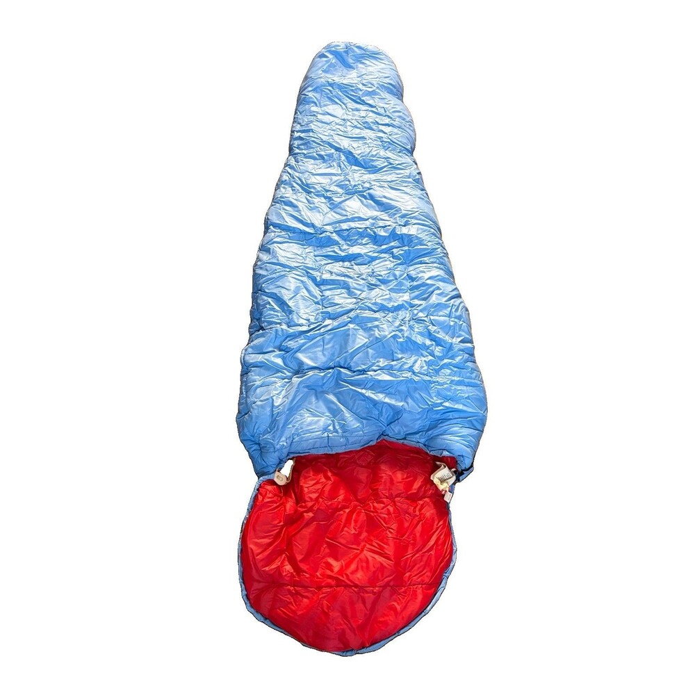 Vintage Alpine Designs Down Mummy Sleeping Bag USA Blue NEW DEADSTOCK